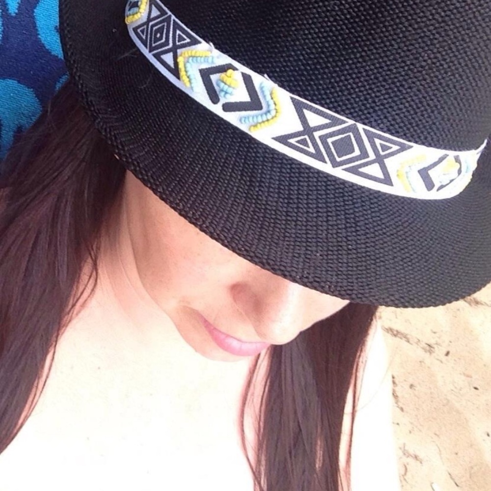 Black Mesh Fedora Hat | Small